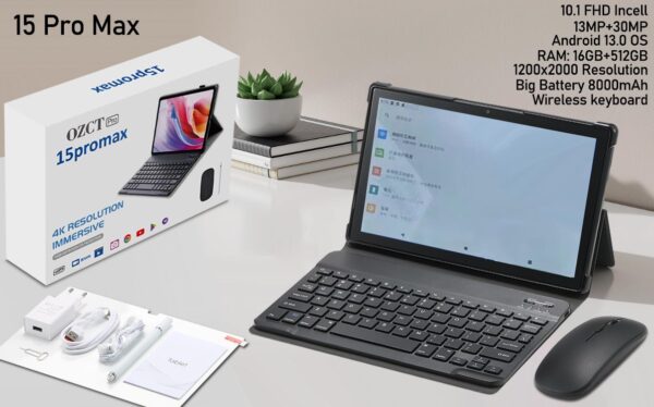 Nouveau modèle de tablette PC OZCT 15 PRO MAX