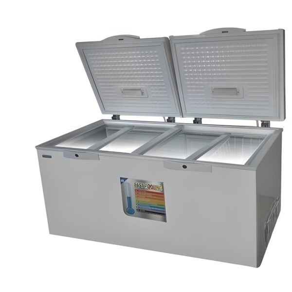 Congelateur Horizontal Smart Technology 720 Litres Avec Vitre - Gris