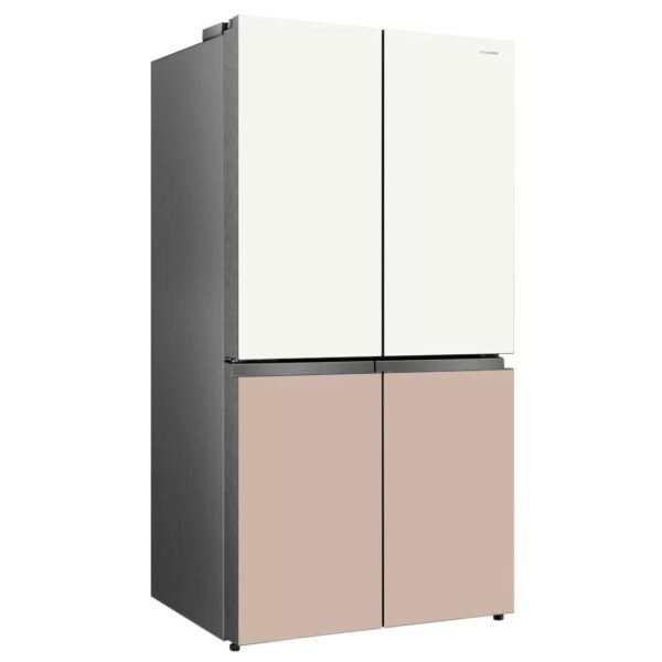 Refrigerateur Hisense Side By Side 4 Portes 560 Litres - Verre Coloré