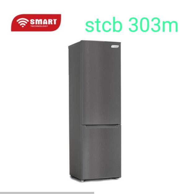 Refrigerateur Smart Technology Combiné 227 Litres, 3 Tiroirs - Gris