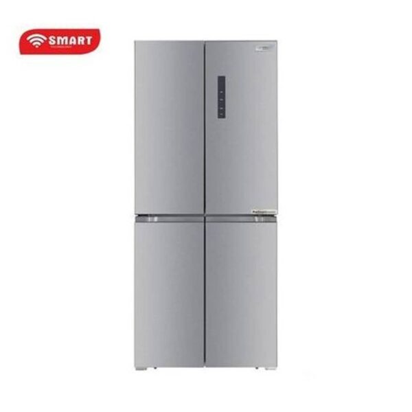 Refrigerateur Smart Technology Side By Side 4 Portes 419 Litres - Gris