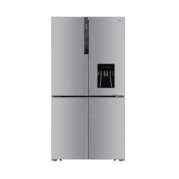 Refrigerateur Smart Technology Side By Side 4 Portes Avec Fontaine 560 Litres - Gris