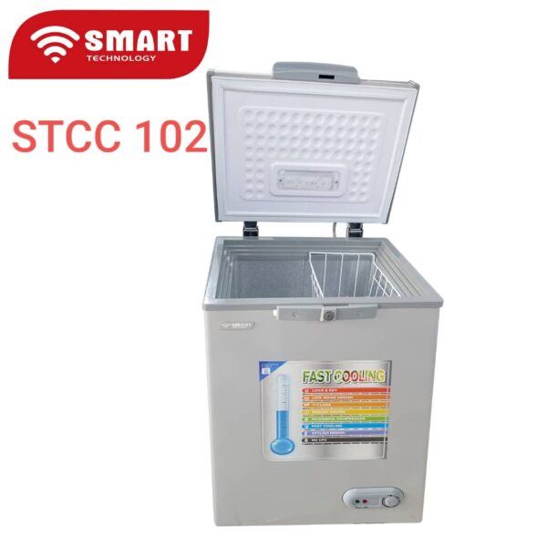 Congelateur Horizontal Smart Technology 102 Litres - Gris