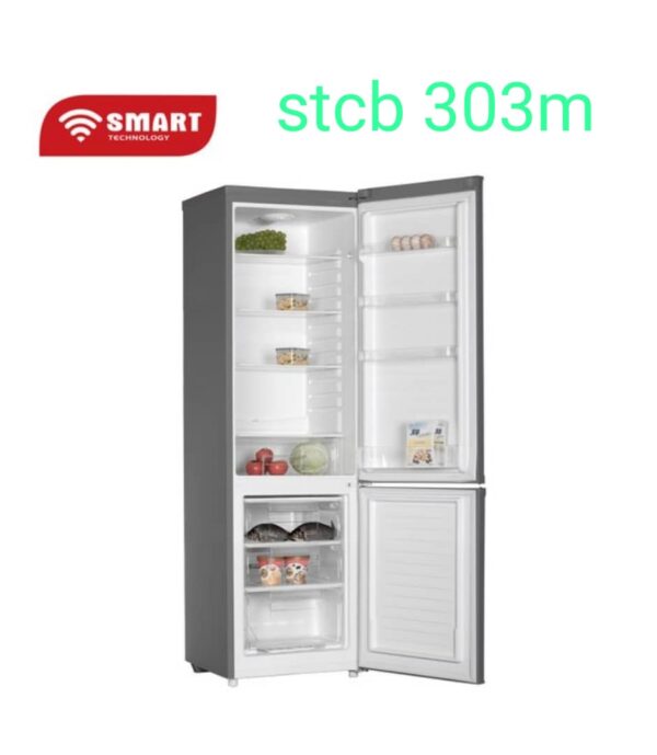 Refrigerateur Smart Technology Combiné 227 Litres, 3 Tiroirs - Gris