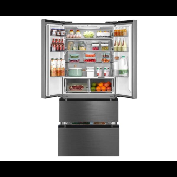 Refrigerateur Midea Side By Side 4 Portes 692 Litres Inverter - Gris