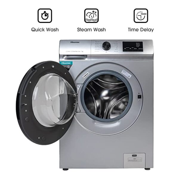 Machine à Laver Hisense 7KG Front-Load - Gris